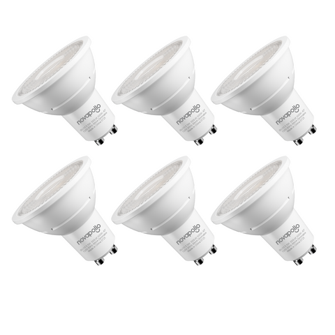 Novapollo GU10 LED Spotlight Bulbs 5.5W 500LM 3000K Dimmable