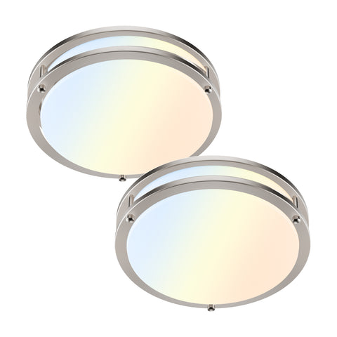 Novapollo 10 Inch LED Ceiling Light 17W 1100LM 5CCT Dimmable & Color Adjustable Flush Mount
