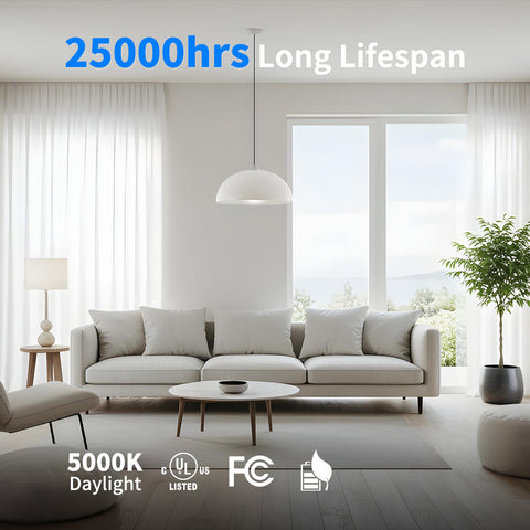 Novapollo A19 LED Light Bulbs 9.5W 800LM 5000K Dimmable