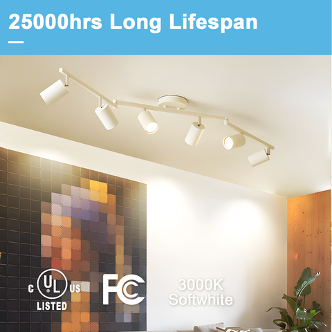 Novapollo GU10 LED Spotlight Bulbs 5.5W 500LM 3000K Dimmable