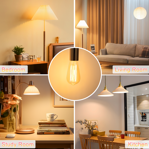 Novapollo ST19 Vintage LED Edison Bulbs 8W 800LM 2700K Dimmable