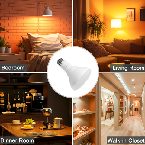 Novapollo BR30 LED Recessed Light Bulbs 8.5W 700LM 2700K Dimmable