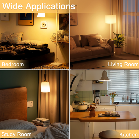 Novapollo A19 Vintage LED Edison Filament Bulb 8W 800LM 2700K Dimmable