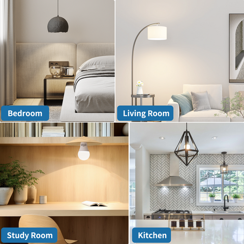 Novapollo A19 LED Light Bulbs 9W 800LM 5000K Non-Dimmable