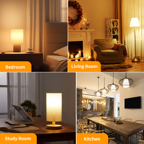 Novapollo A19 LED Light Bulbs 14W 1600LM 2700K Dimmable