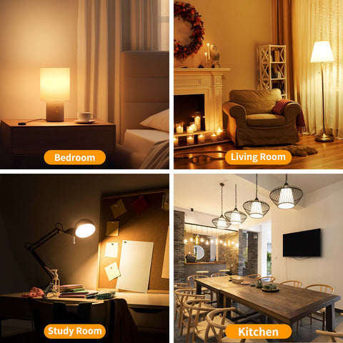 Novapollo A19 LED Light Bulbs 14W 1500LM 2700K Non-Dimmable