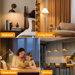 Novapollo LED Bulbs 9W 6 pack, 800 Lm 2700K Non-Dimmable