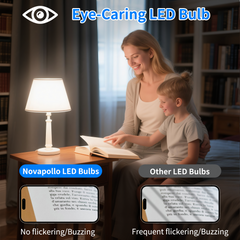 Novapollo A19 LED Light Bulbs 14W 1600LM 5000K Dimmable