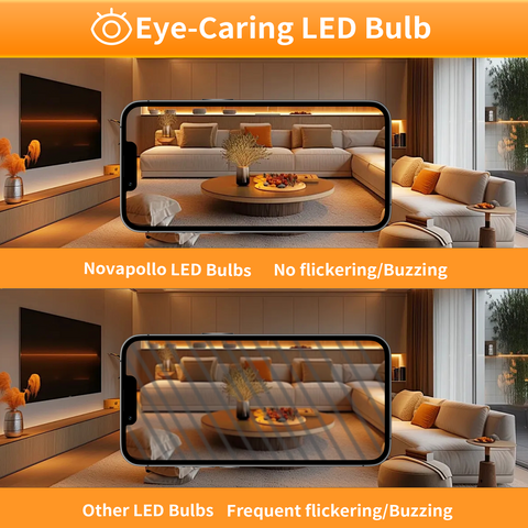 Novapollo CA11 Candelabra LED Light Bulbs 4.5W 350LM 2700K Dimmable