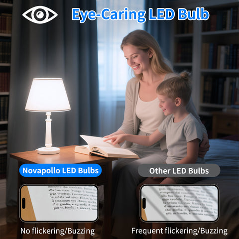 Novapollo A19 LED Light Bulbs 9.5W 800LM 5000K Dimmable