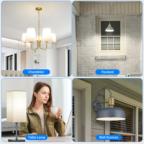 Novapollo A19 LED Light Bulbs 9.5W 800LM 5000K Dimmable