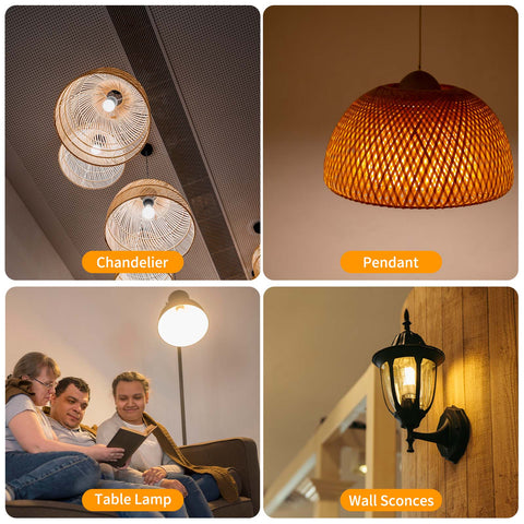 Novapollo A19 LED Light Bulbs 14W 1500LM 2700K Non-Dimmable