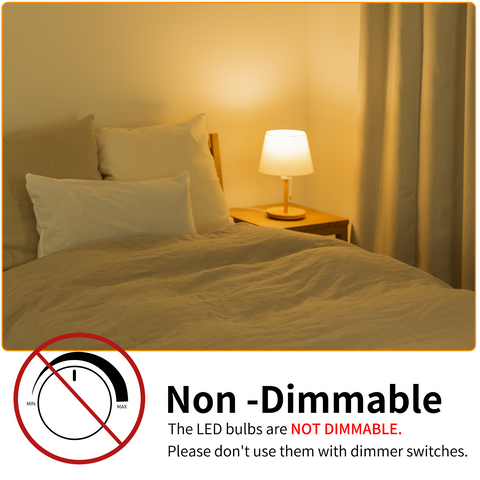 Novapollo A19 LED Light Bulbs 9W 800LM 2700K Non-Dimmable