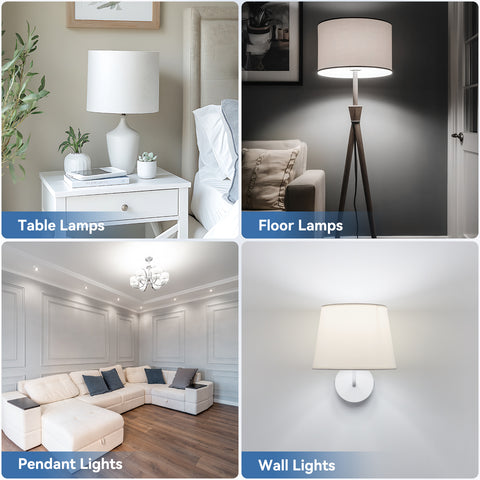 Novapollo A19 LED Light Bulbs 9W 760LM 5000K Non-Dimmable