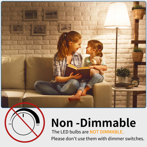 Novapollo A19 LED Light Bulbs 14W 1500LM 2700K Non-Dimmable