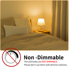 Novapollo LED Bulbs 9W 6 pack, 800 Lm 2700K Non-Dimmable
