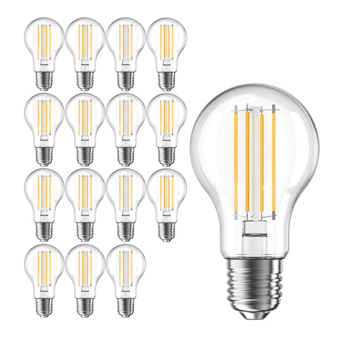 Novapollo A60 Vintage LED Edison Filament Bulb 8W 806LM 2700K Dimmable