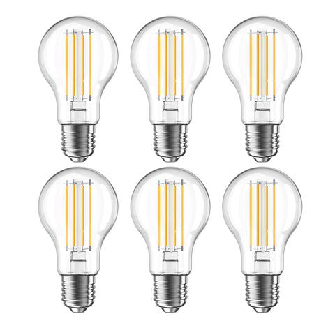 Novapollo A60 Vintage LED Edison Filament Bulb 8W 806LM 2700K Dimmable