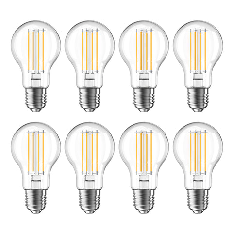 Novapollo A60 Vintage LED Edison Filament Bulb 8W 806LM 2700K Dimmable