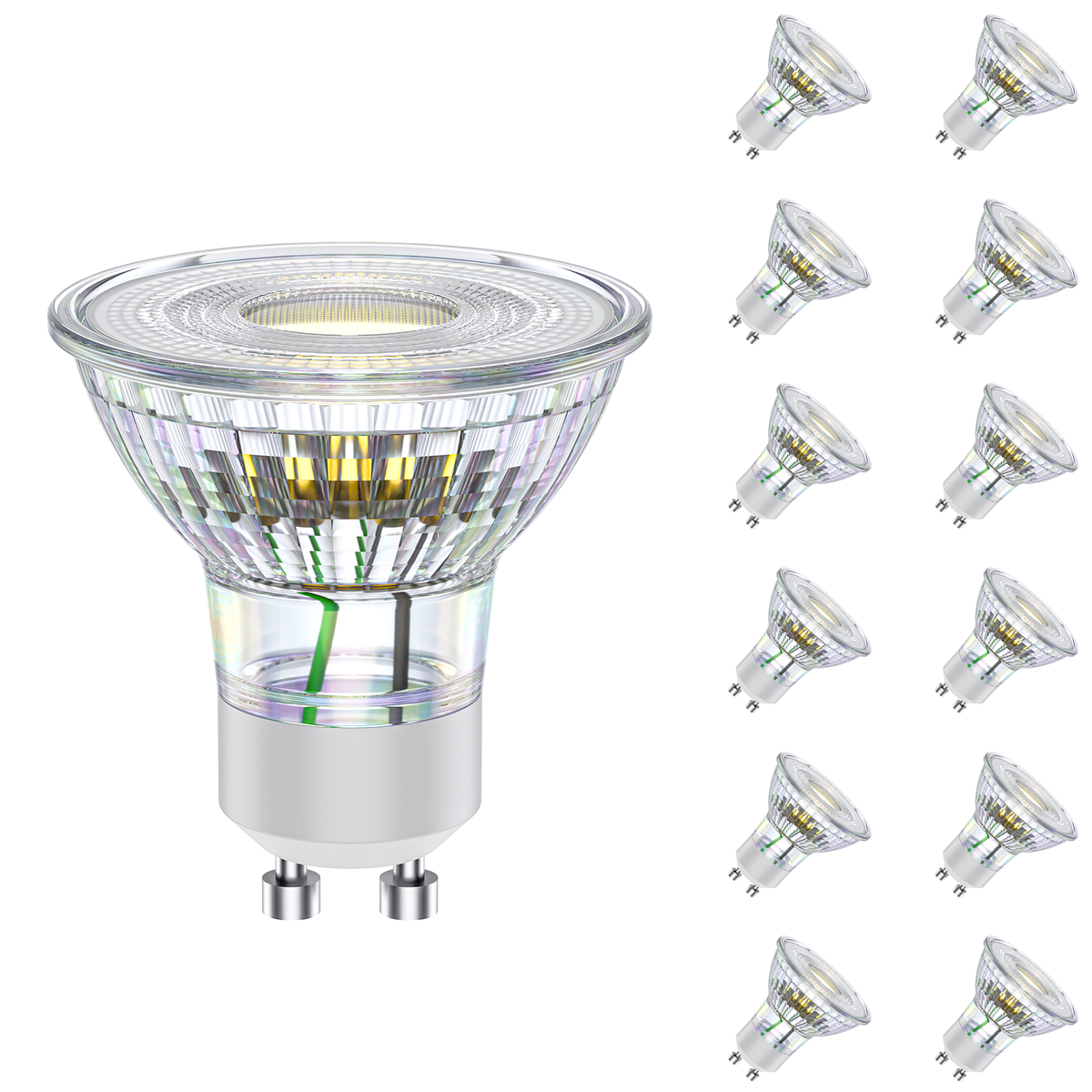 Novapollo GU10 LED Spotlight Bulbs 5.7W 600LM 4000K Non-Dimmable