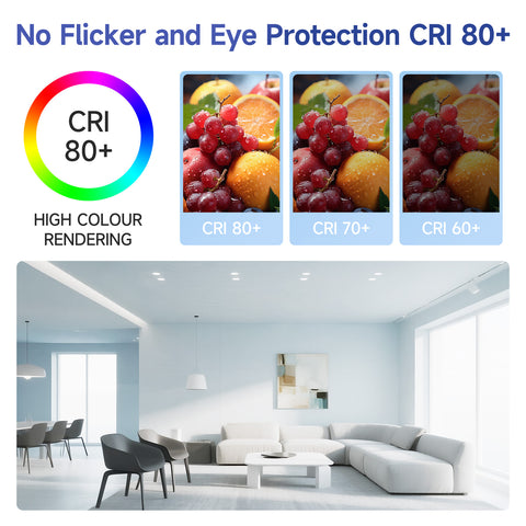 Novapollo 4 Inch LED Recessed Downlight 9W 70LM 3CCT Selectable Non-Dimmable