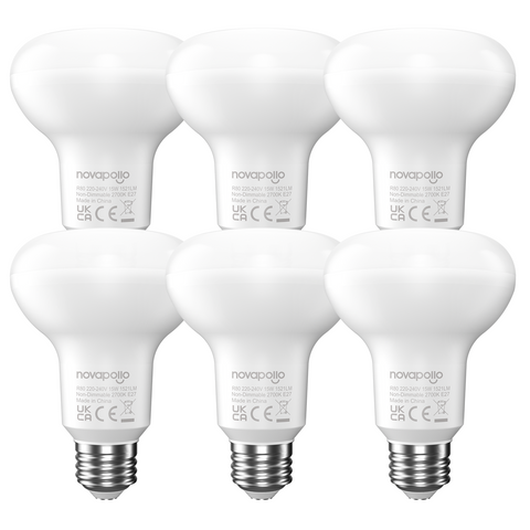 Novapollo PAR80 LED Light Bulbs 15W 1521LM 2700K E27 Non-Dimmable
