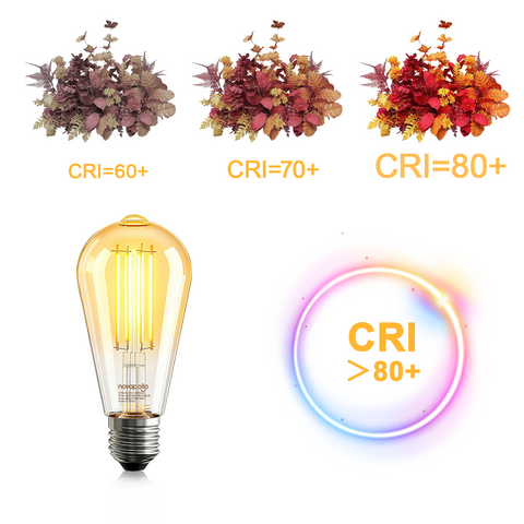 Novapollo ST64 Vintage Edison LED Filament Bulbs 8W 806LM 2700K E27 Dimmable