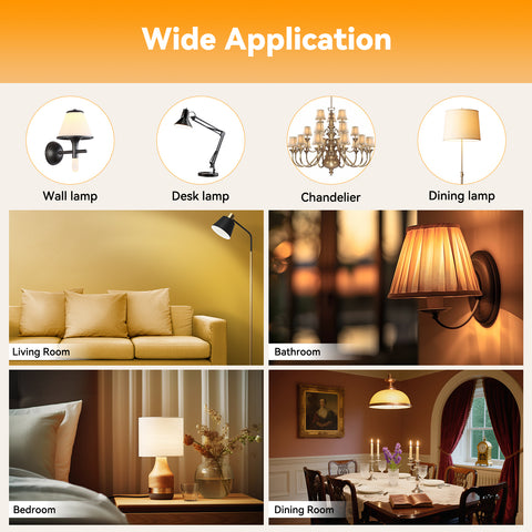 Novapollo A60 Vintage LED Edison Filament Bulb 8W 806LM 2700K Dimmable