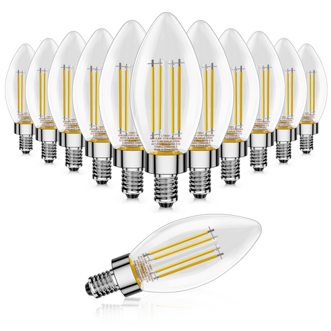 Novapollo B11 Vintage Bullet Edison Bulbs 5.5W 500LM 2700K Dimmable