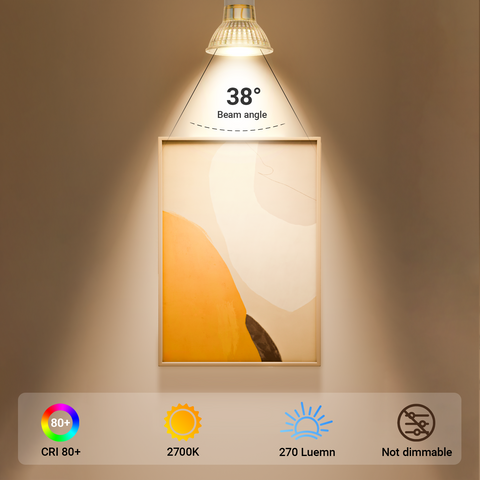 Novapollo GU10 LED Spotlight Bulbs 2.4W 270LM 2700K Non-Dimmable